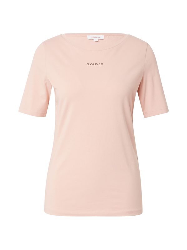 s.Oliver s.Oliver Тениска  бледорозово / черно
