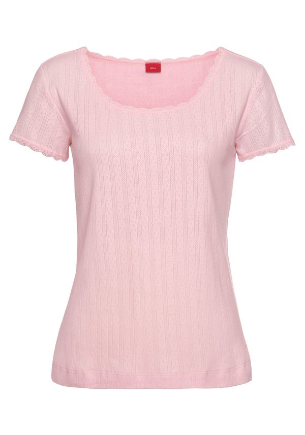 s.Oliver s.Oliver Тениска  бледорозово / пастелно розово
