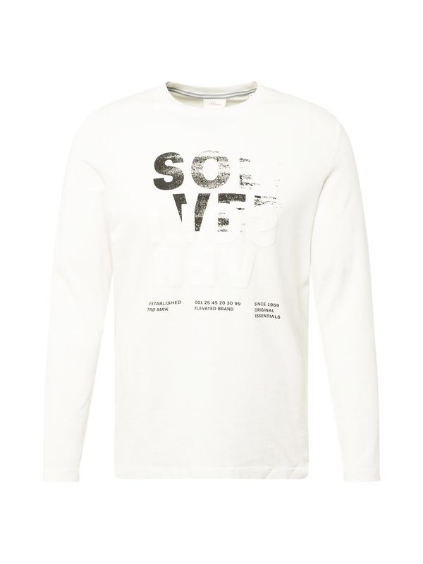 s.Oliver s.Oliver Тениска  черно / бяло