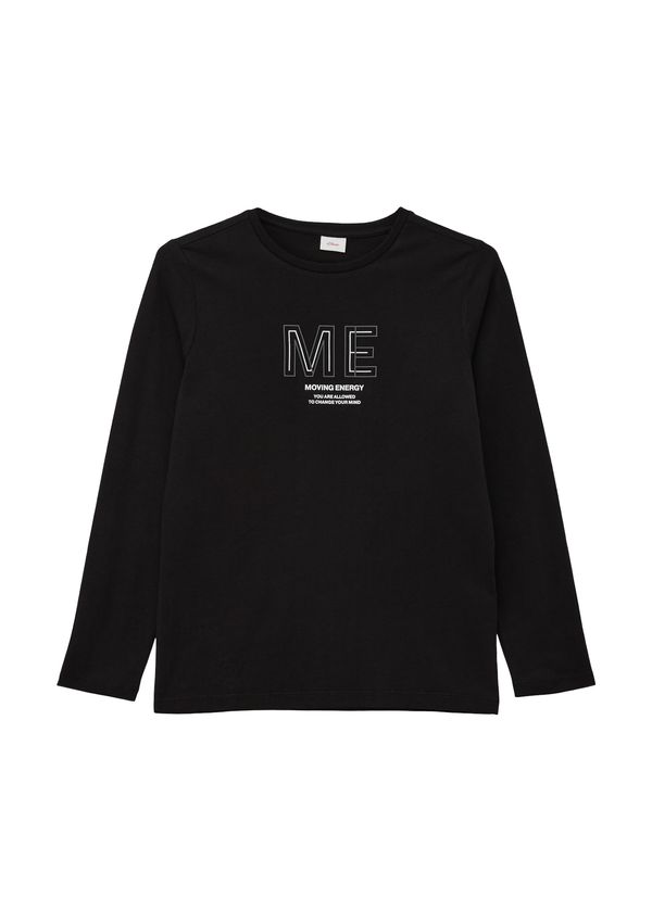 s.Oliver s.Oliver Тениска  черно / бяло