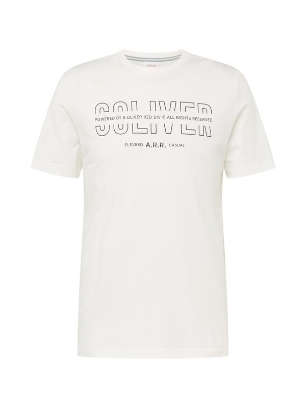 s.Oliver s.Oliver Тениска  черно / бяло