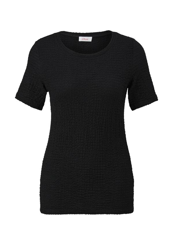 s.Oliver s.Oliver Тениска  черно