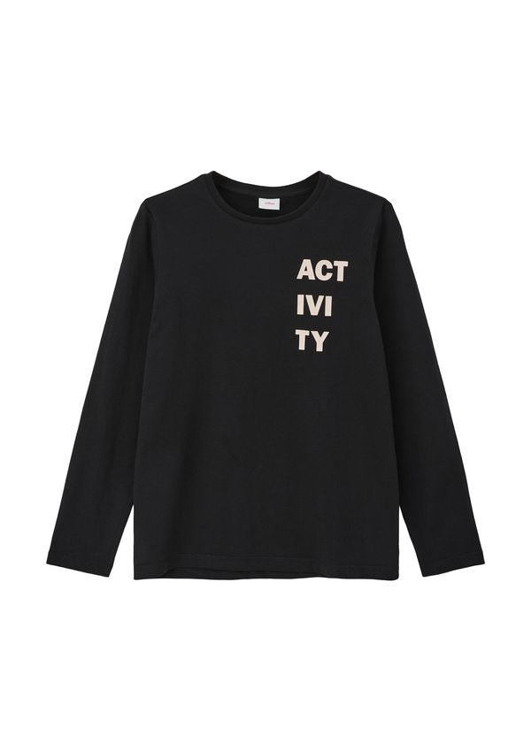 s.Oliver s.Oliver Тениска  черно / перлено бяло