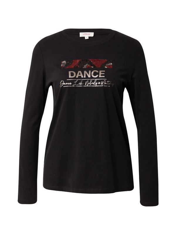 s.Oliver s.Oliver Тениска  червено / черно / бяло