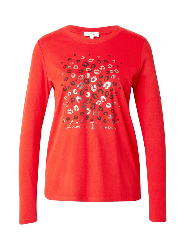 s.Oliver s.Oliver Тениска  червено / черно / сребърно