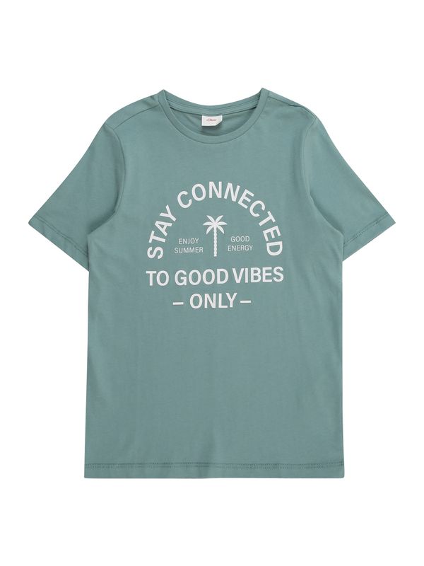 s.Oliver s.Oliver Тениска  циан / бяло