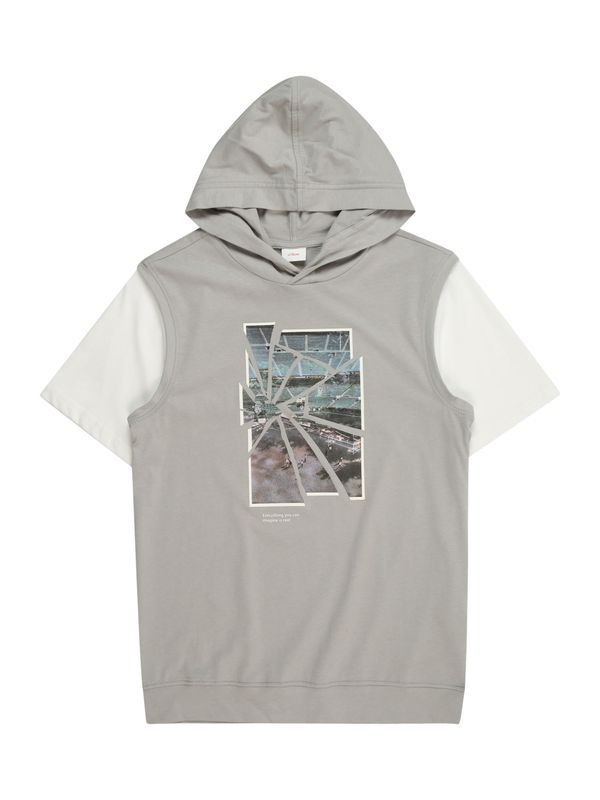 s.Oliver s.Oliver Тениска  циан / сиво / сиво-кафяво / бяло