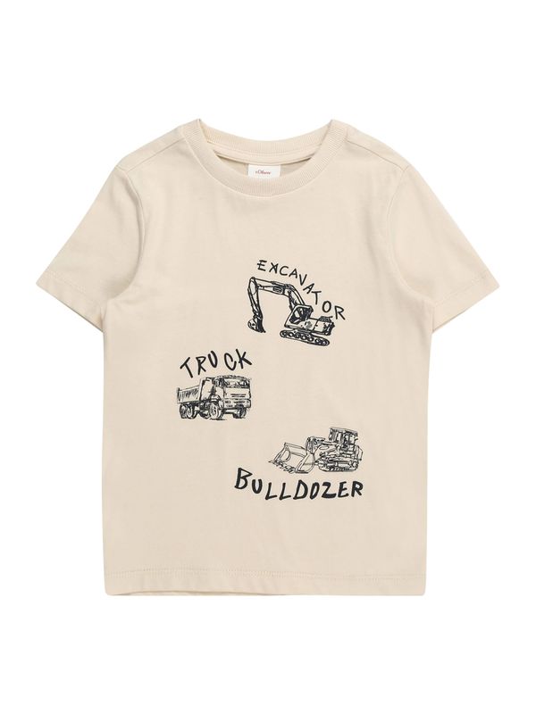 s.Oliver s.Oliver Тениска  цвят "пясък" / черно