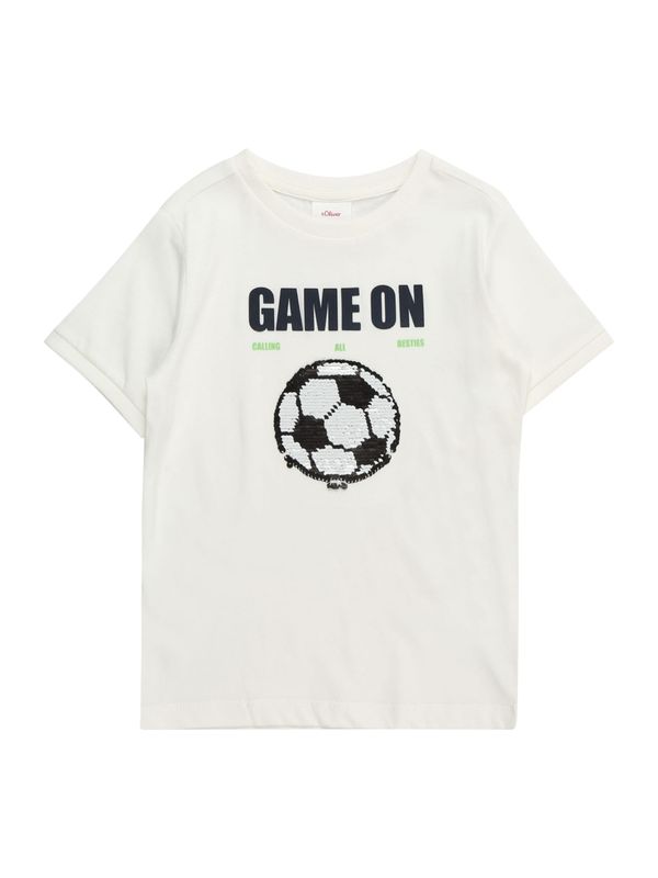 s.Oliver s.Oliver Тениска  екрю / морскосиньо / светлозелено / черно