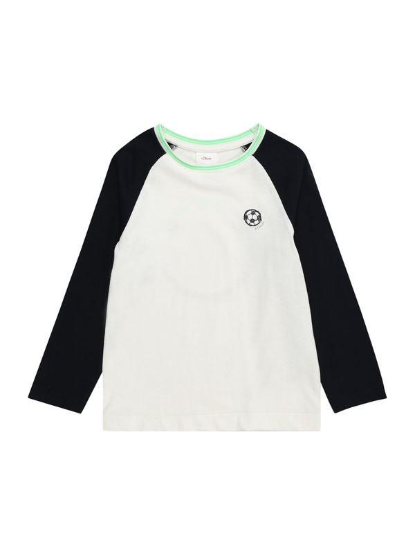 s.Oliver s.Oliver Тениска  екрю / сиво / лайм / черно