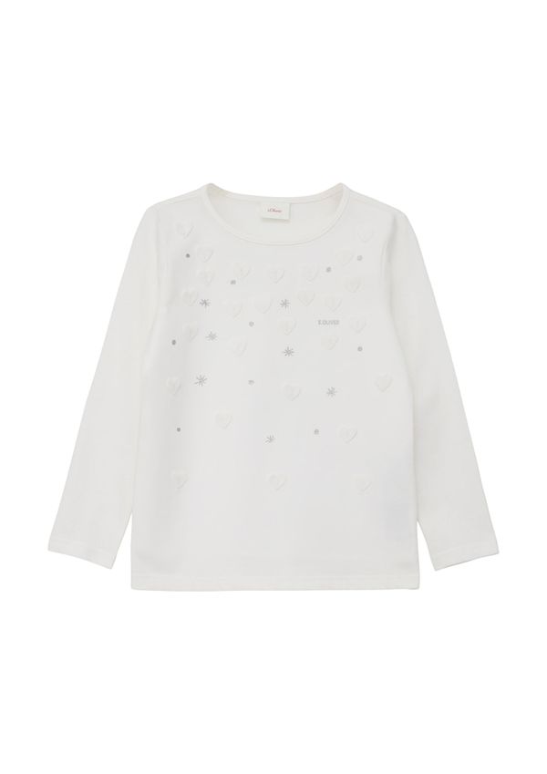 s.Oliver s.Oliver Тениска  екрю / сребърно