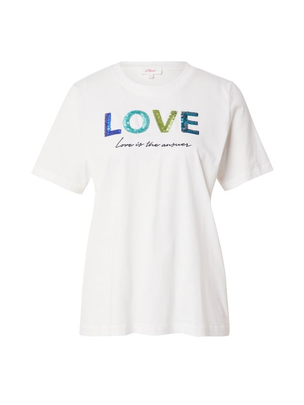 s.Oliver s.Oliver Тениска  екрю / тюркоазен / кралско синьо / лайм