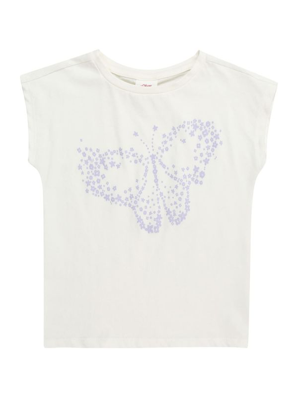 s.Oliver s.Oliver Тениска  екрю / виолетов