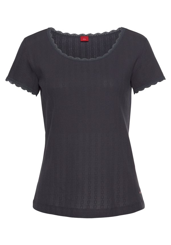 s.Oliver s.Oliver Тениска  графитено сиво