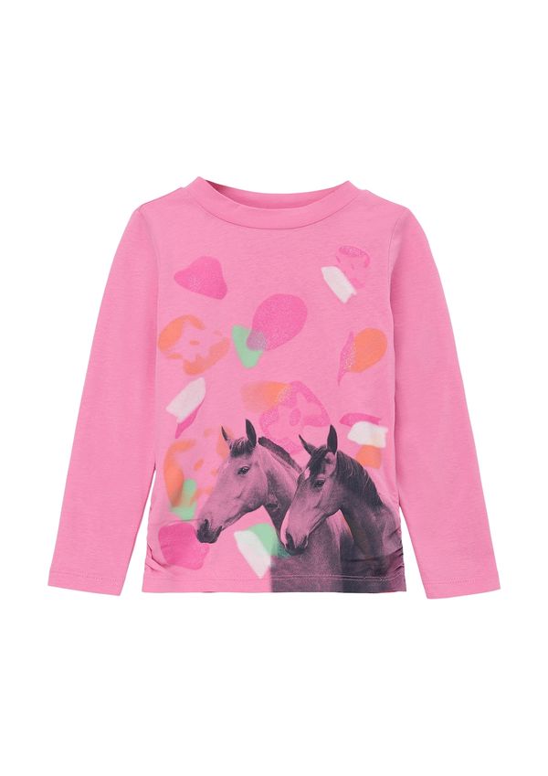 s.Oliver s.Oliver Тениска  графитено сиво / праскова / розово / бяло