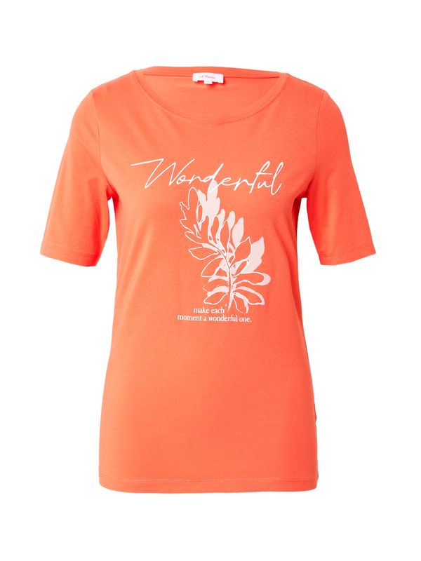 s.Oliver s.Oliver Тениска  корал / мръсно бяло