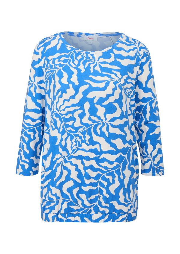 s.Oliver s.Oliver Тениска  кралско синьо / бяло