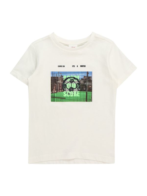 s.Oliver s.Oliver Тениска  кремаво / синьо / зелено / черно