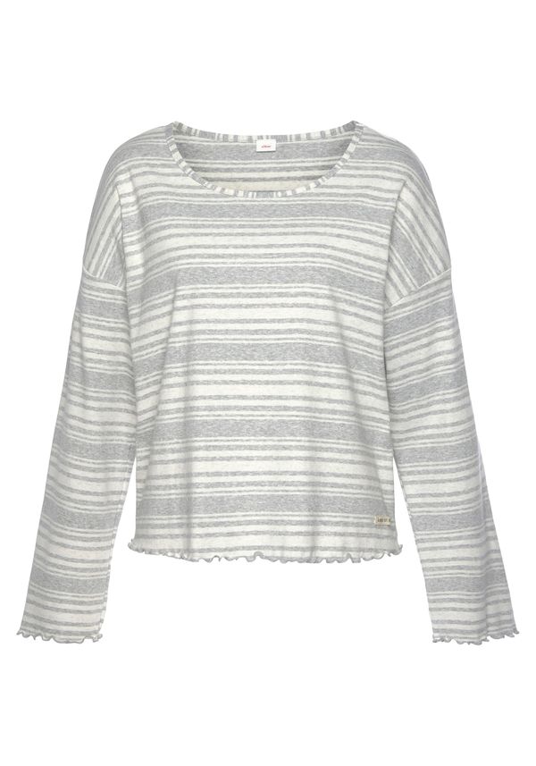 s.Oliver s.Oliver Тениска  кремаво / сиво / бяло