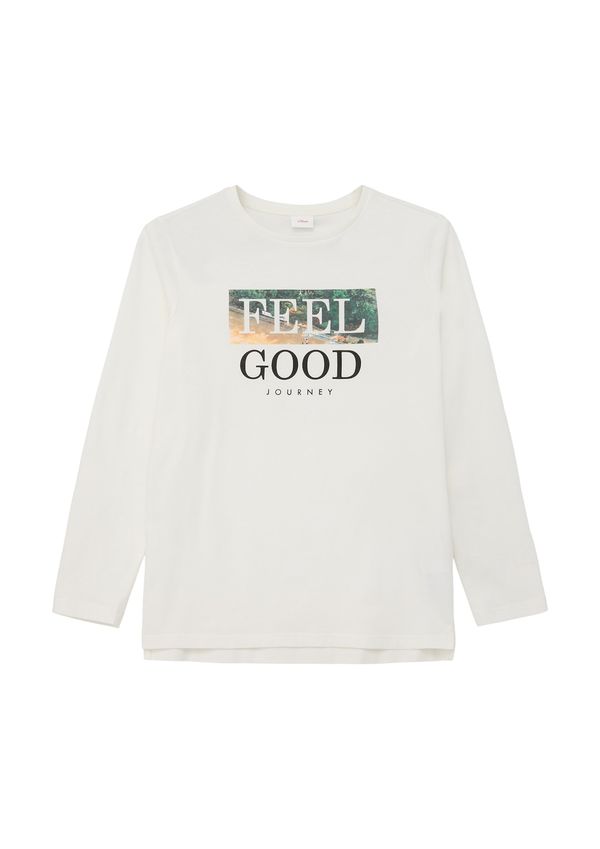 s.Oliver s.Oliver Тениска  кремаво / жълто / зелено / черно