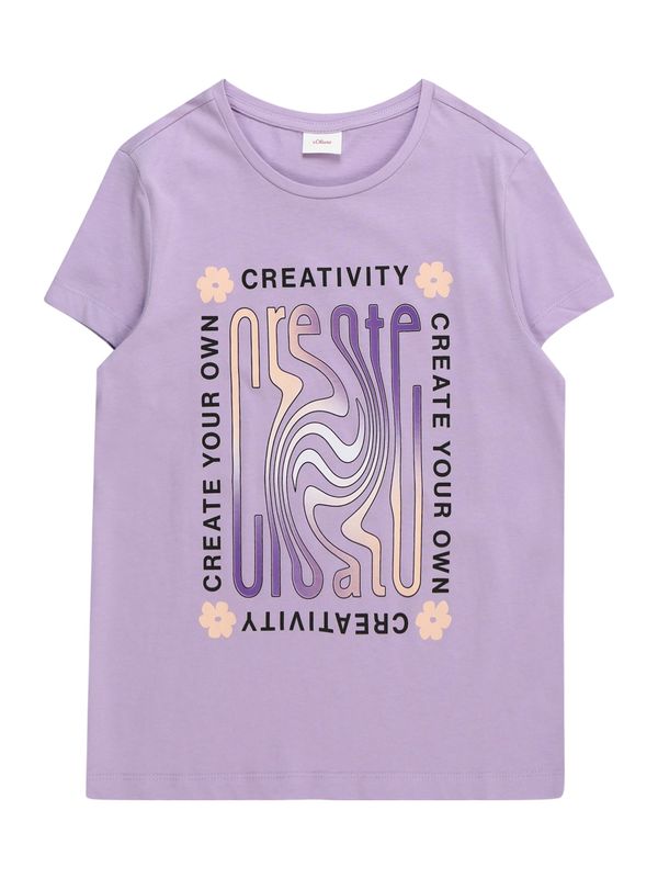 s.Oliver s.Oliver Тениска  лавандула / тъмнолилаво / светлорозово / черно