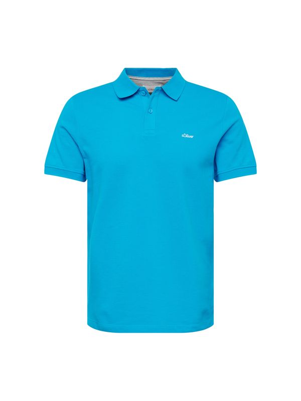 s.Oliver s.Oliver Тениска  лазурно синьо / бяло