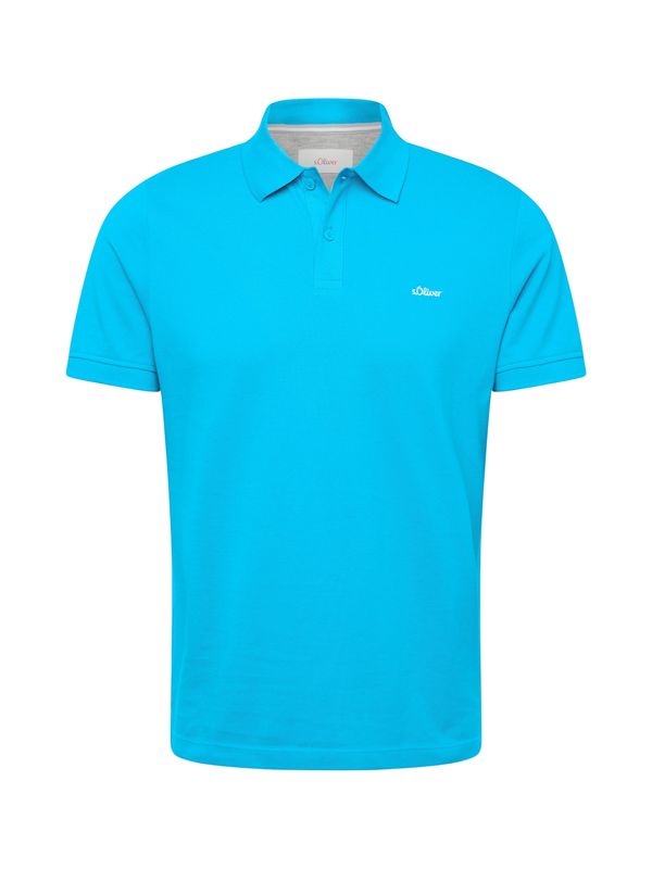 s.Oliver s.Oliver Тениска  лазурно синьо / бяло