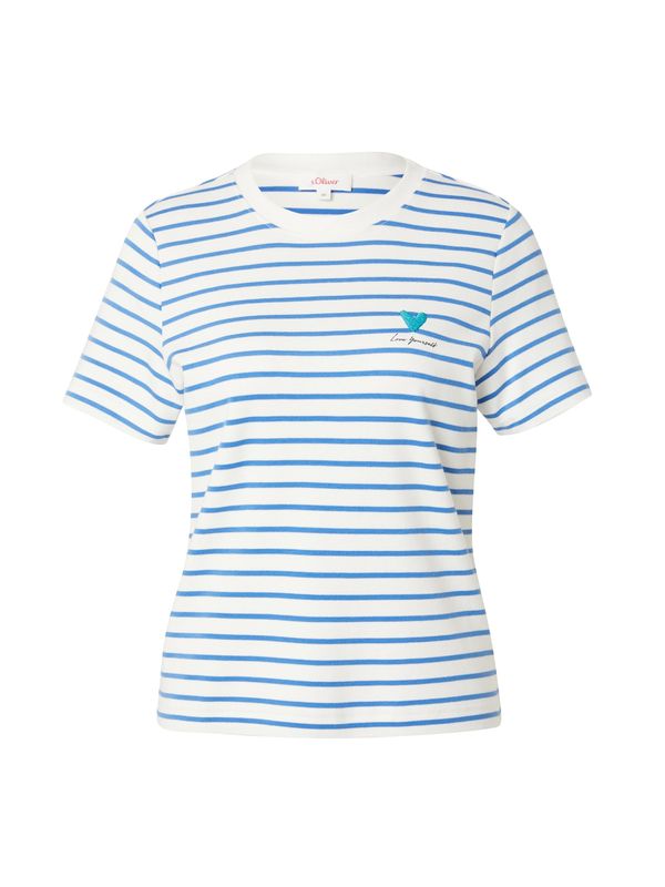 s.Oliver s.Oliver Тениска  лазурно синьо / петрол / бяло