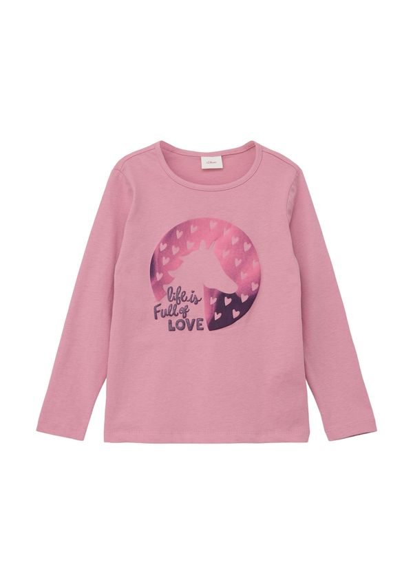 s.Oliver s.Oliver Тениска  лилав / бледорозово / светлорозово