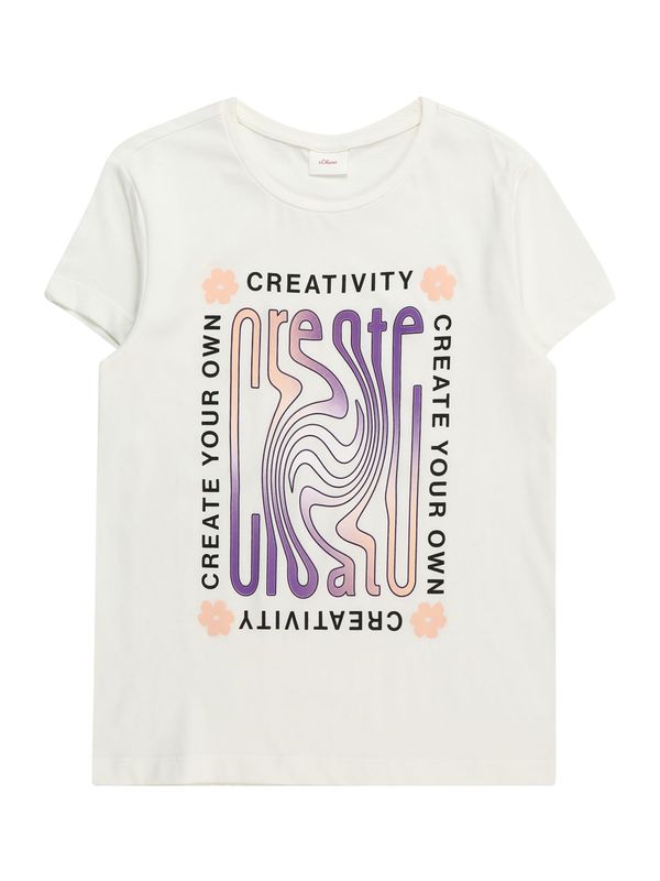 s.Oliver s.Oliver Тениска  лилав / пудра / черно / бяло