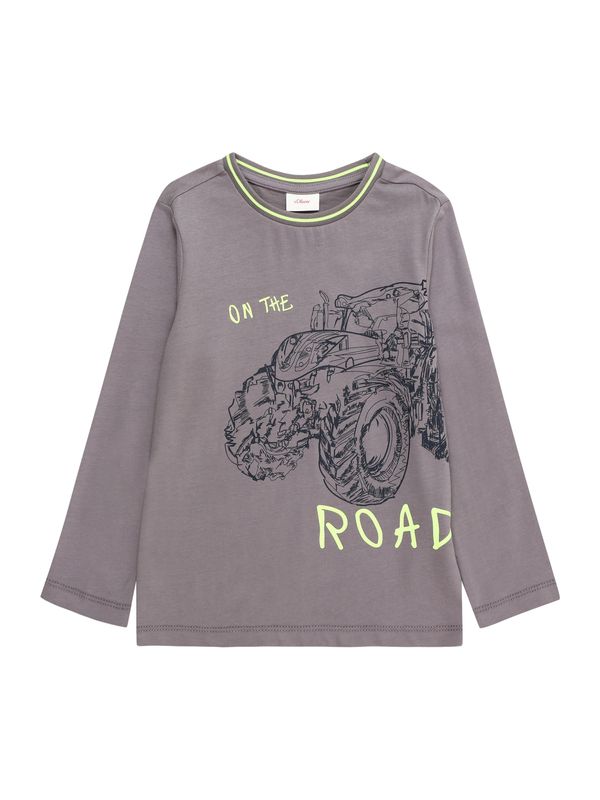 s.Oliver s.Oliver Тениска  лимоненожълто / сиво / черно