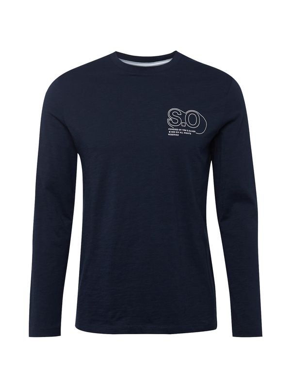 s.Oliver s.Oliver Тениска  морскосиньо / бяло