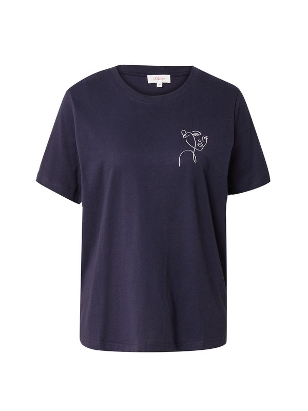 s.Oliver s.Oliver Тениска  морскосиньо / бяло