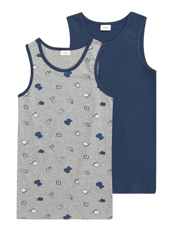 s.Oliver s.Oliver Тениска  морскосиньо / сиво / черно / бяло