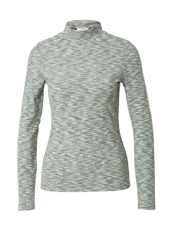 s.Oliver s.Oliver Тениска  нефритено зелено / бяло