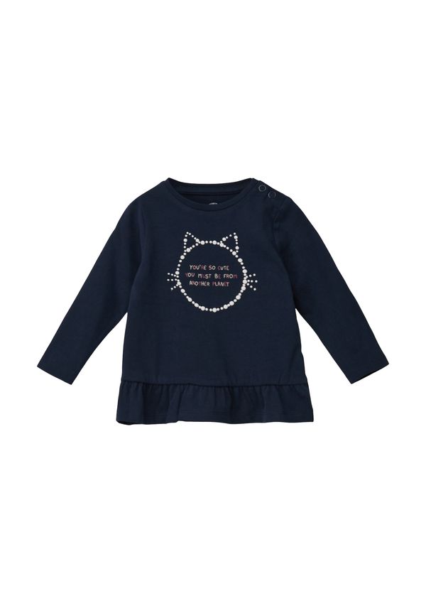 s.Oliver s.Oliver Тениска  нейви синьо / боровинка / бледорозово / бяло