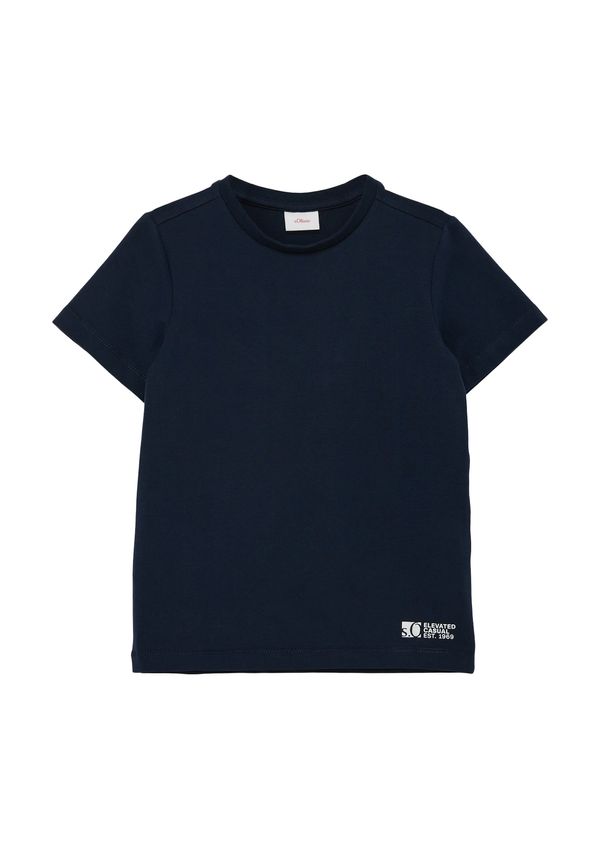 s.Oliver s.Oliver Тениска  нейви синьо / бяло