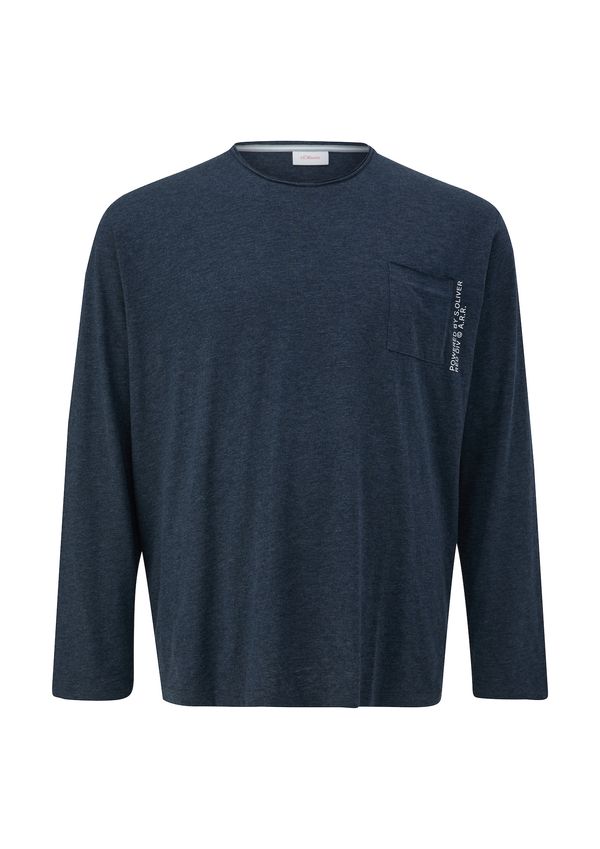 s.Oliver s.Oliver Тениска  нейви синьо / бяло