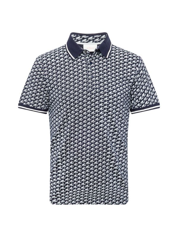 s.Oliver s.Oliver Тениска  нейви синьо / бяло