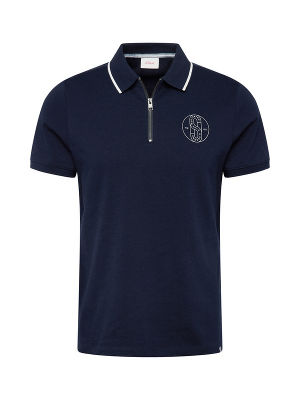 s.Oliver s.Oliver Тениска  нейви синьо / бяло