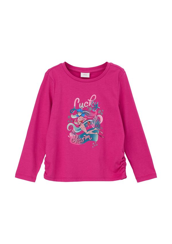 s.Oliver s.Oliver Тениска  нейви синьо / лазурно синьо / мента / розово