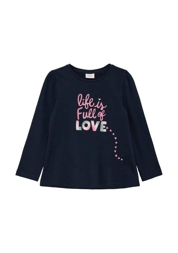 s.Oliver s.Oliver Тениска  нейви синьо / мента / бледорозово