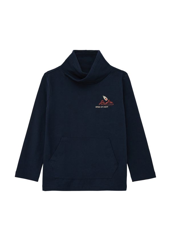 s.Oliver s.Oliver Тениска  нейви синьо / оранжево / бяло