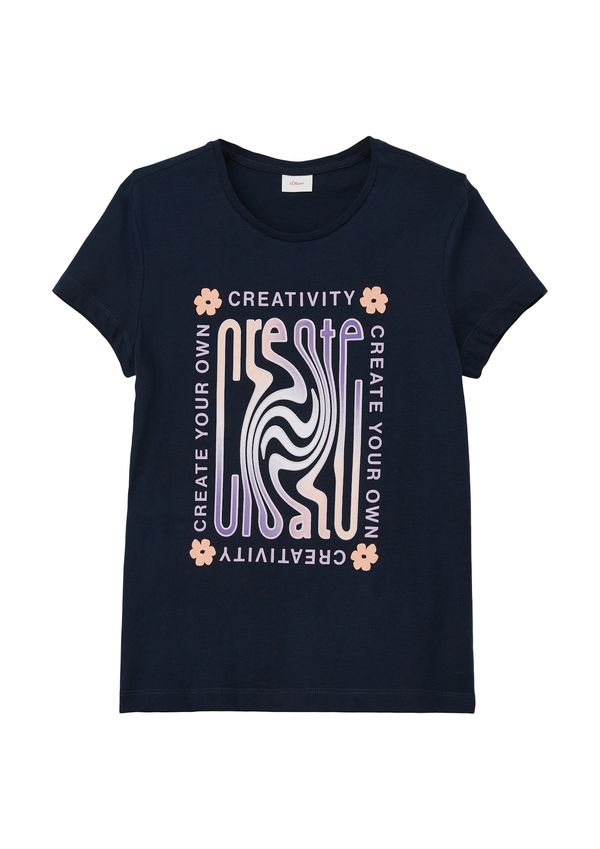 s.Oliver s.Oliver Тениска  нейви синьо / пъстро