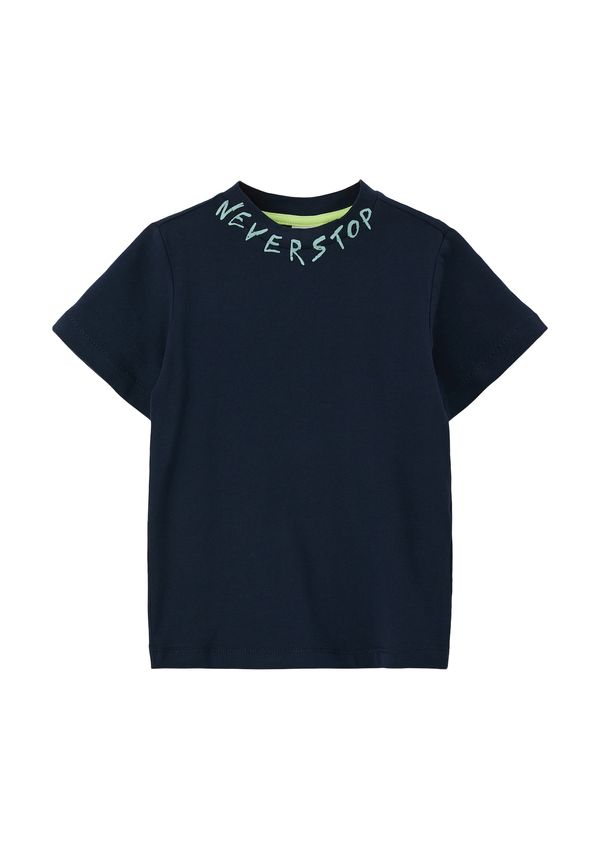 s.Oliver s.Oliver Тениска  нейви синьо / сиво / зелено / бяло