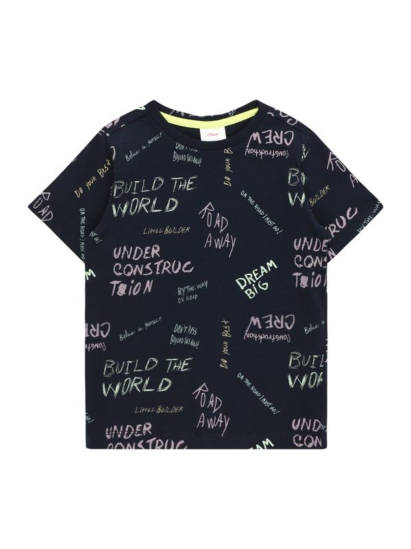 s.Oliver s.Oliver Тениска  нейви синьо / светлосиньо / светлозелено / лавандула