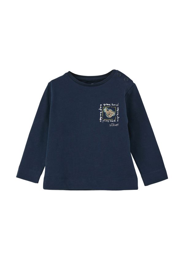 s.Oliver s.Oliver Тениска  нейви синьо / тюркоазен / светлокафяво / бяло