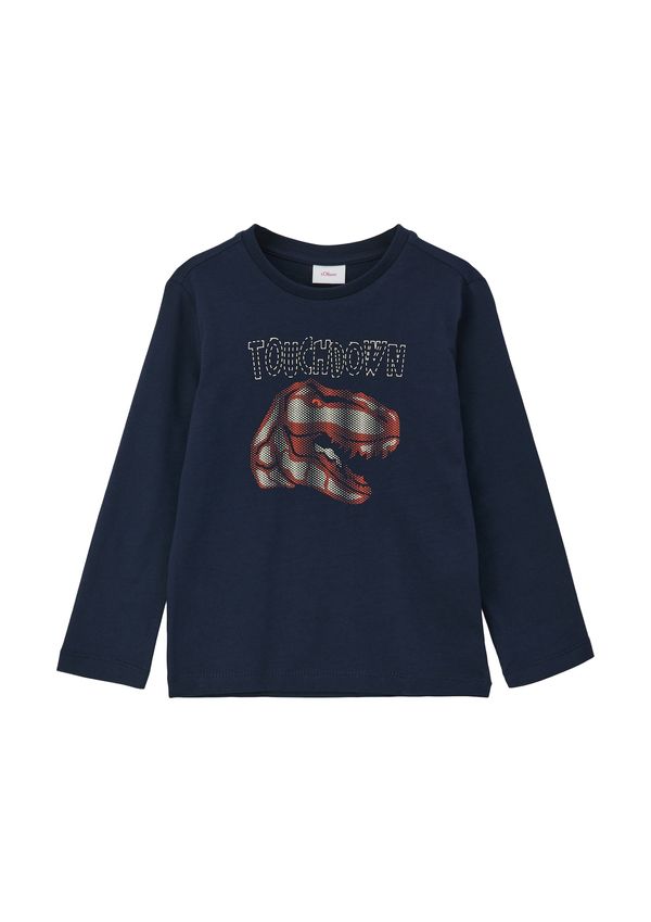 s.Oliver s.Oliver Тениска  нейви синьо / ярко червено / мръсно бяло