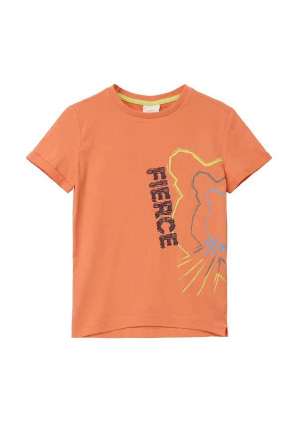 s.Oliver s.Oliver Тениска  нощно синьо / светлосиньо / жълто / мандарина