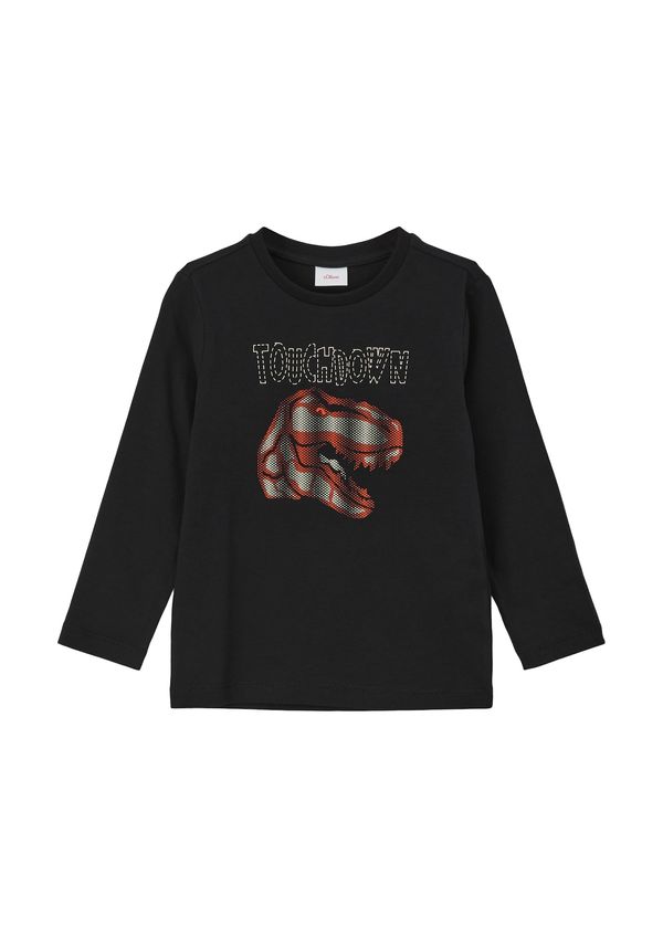 s.Oliver s.Oliver Тениска  оранжево-червено / черно / бяло